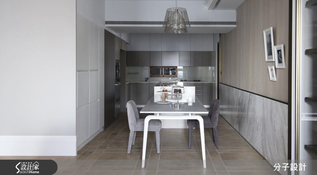 52 坪北歐風居家，設計師於公領域融入開放式規劃，並